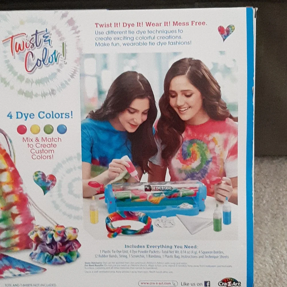 CraZArt My Look Tie Dye Studio - Colorful Fashion Kit